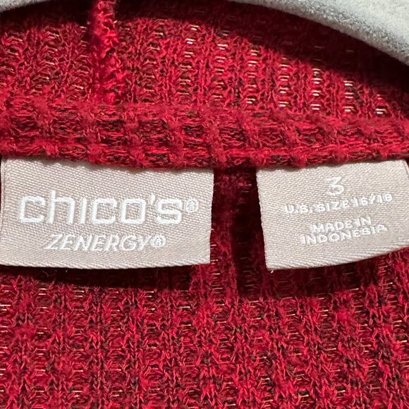 Chico’s Zenergy Red Cardigan & Camisole Set – XL / 16-18 (Chico's 3) - Picture 9 of 10